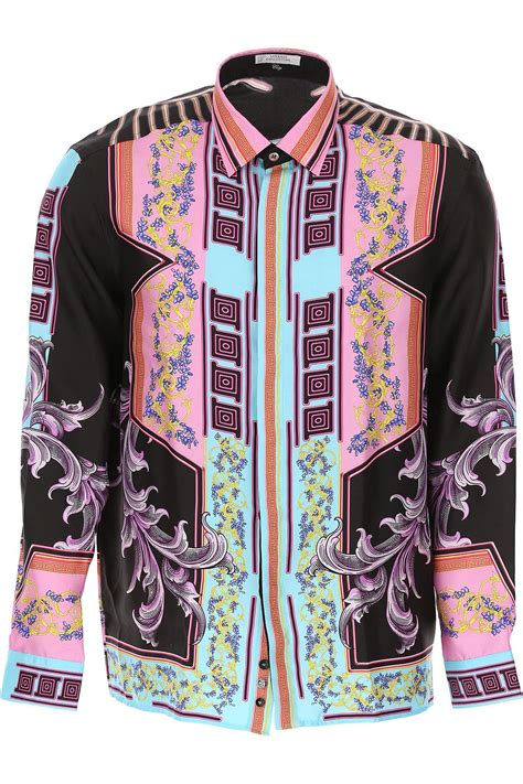 mens pink versace shirt